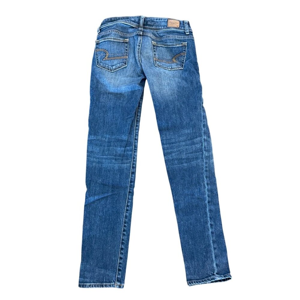 American Eagle Womens Skinny Stretch Jeans Size 00 Medium Wash